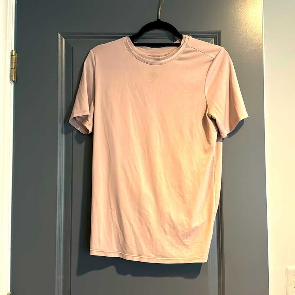 Fabletics Pink Workout Shirt, Size Small